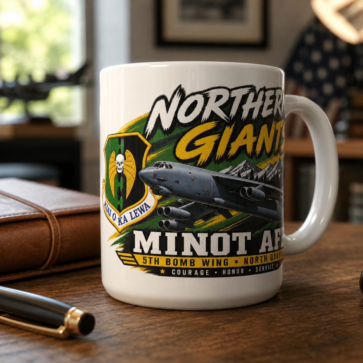 Barksdale AFB 307th Bomb Wing B-52H Stratofortress Mug | Air Force Reserve 15 oz Coffee Mug