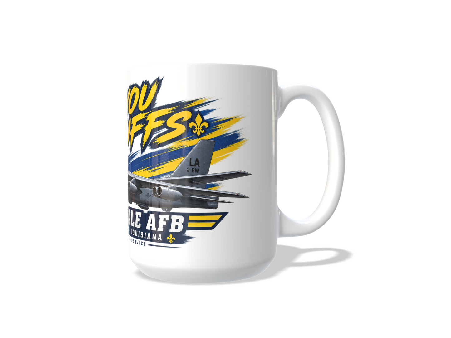 Barksdale AFB B-52H Coffee Mug – 2d Bomb Wing Stratofortress 15 oz Military Coffee Cup