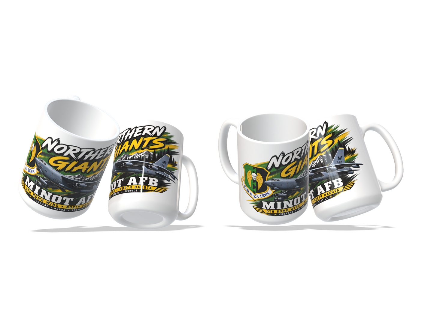 Barksdale AFB 307th Bomb Wing B-52H Stratofortress Mug | Air Force Reserve 15 oz Coffee Mug