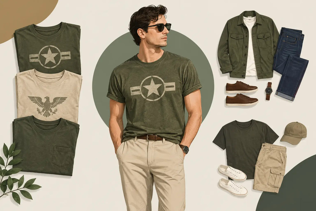 How to Style Vintage Military Tees With Purpose