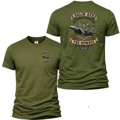 Eglin AFB 33rd Tactical Fighter Wing Shirt – The Nomads Desert Storm OEH Tee