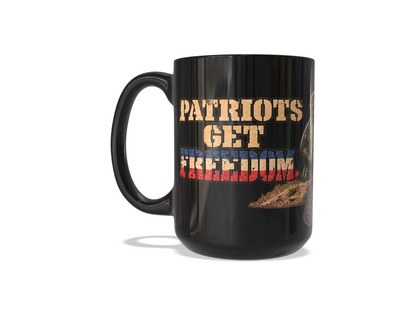 Green Ivan Commie - Range Day - 15 oz Veteran Coffee Mug – Ships Free - Patriots Get Freedom, Commies Get Lead