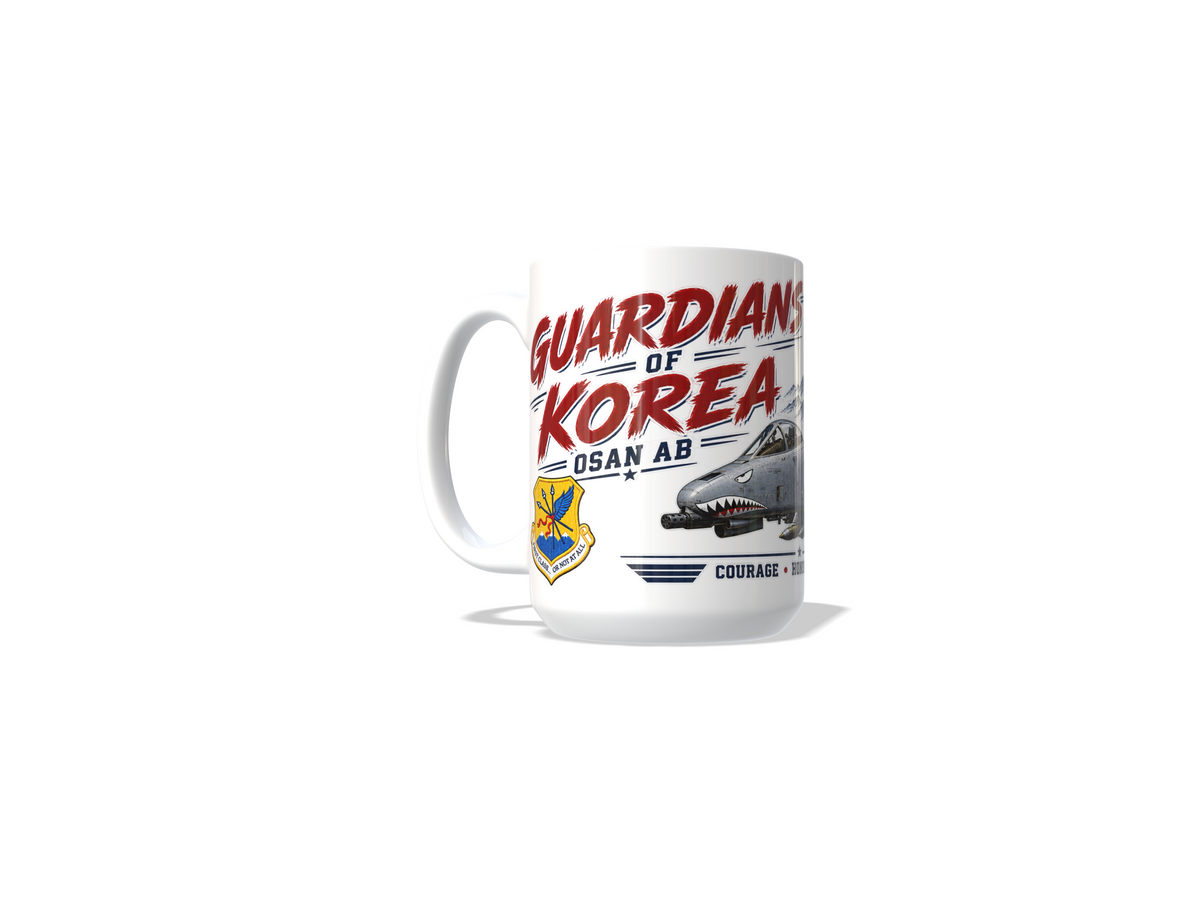 Osan AB A-10 Coffee Mug – Guardians of Korea 51st Fighter Wing 15 oz Military Coffee Cup