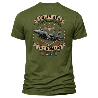 Eglin AFB 33rd Tactical Fighter Wing Shirt – The Nomads Desert Storm OEH Tee