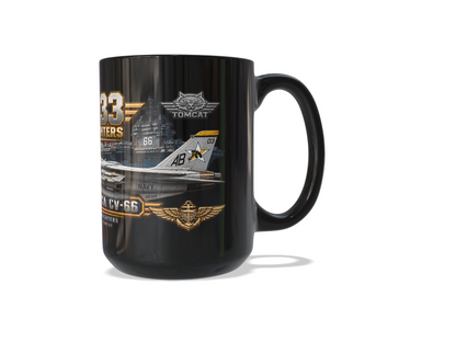 VF-33 Starfighters F-14 Tomcat Mug – USS America CV-66 | 15 oz Black | Free Shipping
