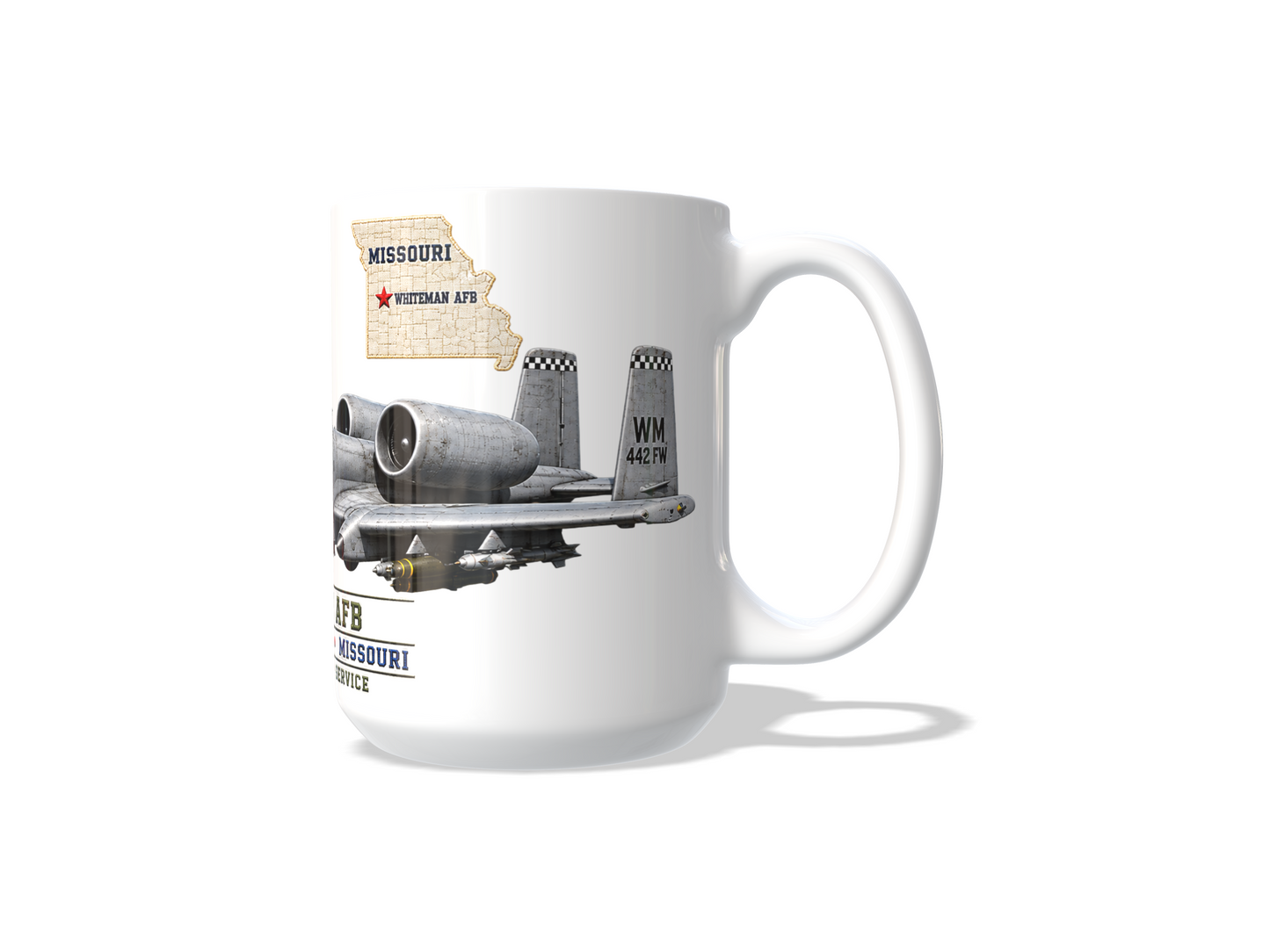 A-10 Coffee Mug | WHITEMAN AFB 442d Fighter Wing Coffee Cup