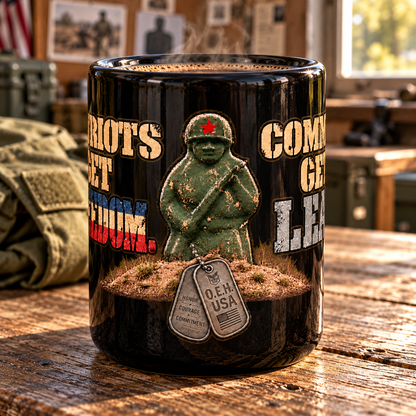 Green Ivan Commie - Range Day - 15 oz Veteran Coffee Mug – Ships Free - Patriots Get Freedom, Commies Get Lead