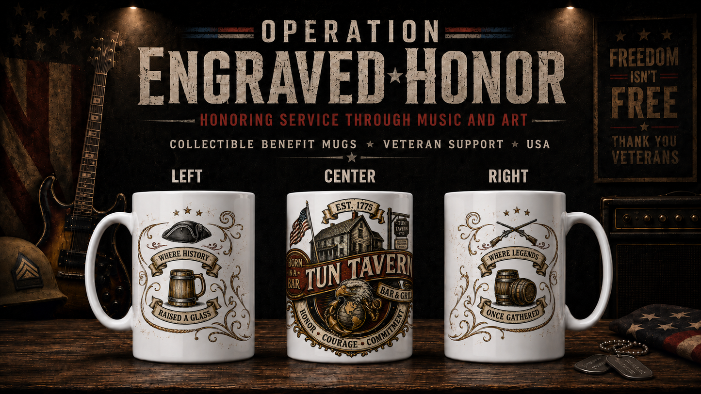Tun Tavern Marine Tribute Mug – Born in a Bar Est. 1775