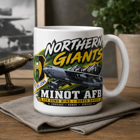 Barksdale AFB 307th Bomb Wing B-52H Stratofortress Mug | Air Force Reserve 15 oz Coffee Mug