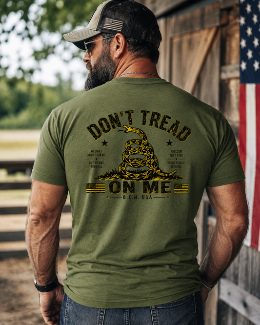 Don’t Tread On Me OEH Shirt – Gadsden Snake Veteran Honor Tee