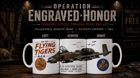 Flying Tigers A-10 Heritage Paint Mug | 15 oz Collectible Aviation Mug