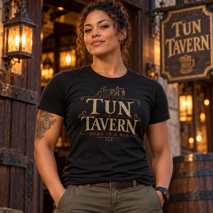 Tun Tavern Marine Corps Tribute T-Shirt – Born in a Bar Est. 1775 – 26.99 Free Shipping USA Cotton