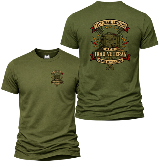 711th Signal Battalion Iraq Veteran Shirt – Smash to the Stars OEH Military Heritage Tee