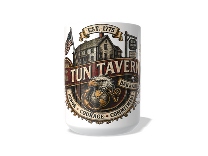 Tun Tavern Marine Tribute Mug – Born in a Bar Est. 1775