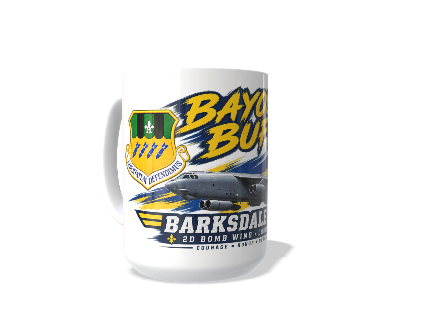 Barksdale AFB B-52H Coffee Mug – 2d Bomb Wing Stratofortress 15 oz Military Coffee Cup