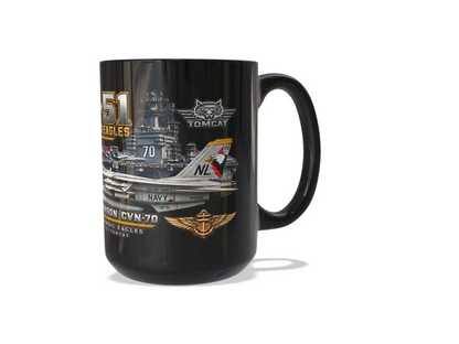VF-51 Screaming Eagles F-14 Tomcat Mug – USS Carl Vinson CVN-70 | 15 oz Black | Free Shipping