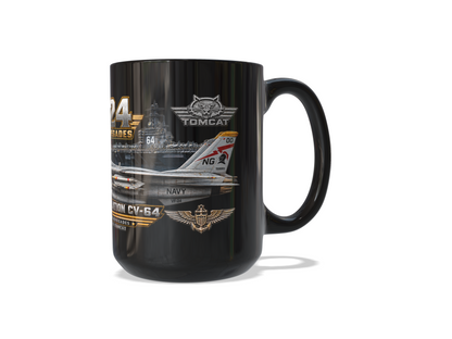 VF-24 Fighting Renegades F-14 Tomcat Mug – USS Constellation CV-64 | 15 oz Black | Free Shipping