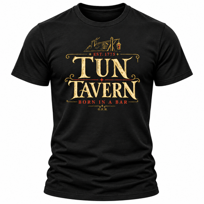 Tun Tavern Marine Corps Tribute T-Shirt – Born in a Bar Est. 1775 – 26.99 Free Shipping USA Cotton
