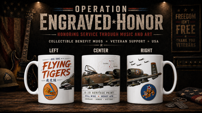 Flying Tigers A-10 Heritage Paint Mug | 15 oz Collectible Aviation Mug