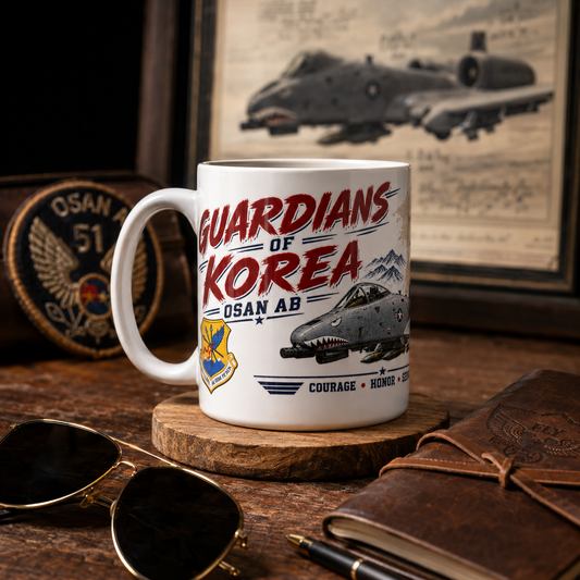 Osan AB A-10 Coffee Mug – Guardians of Korea 51st Fighter Wing 15 oz Military Coffee Cup