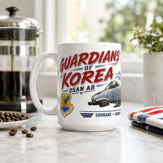Osan AB A-10 Coffee Mug – Guardians of Korea 51st Fighter Wing 15 oz Military Coffee Cup